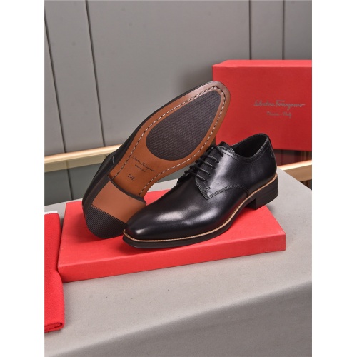 Replica Salvatore Ferragamo Leather Shoes For Men #922226 $108.00 USD for Wholesale