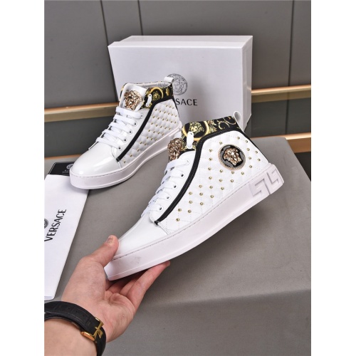 Replica Versace High Tops Shoes For Men #922234 $80.00 USD for Wholesale