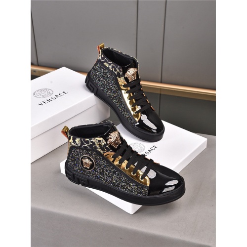 Versace High Tops Shoes For Men #922236 $80.00 USD, Wholesale Replica Versace High Tops Shoes