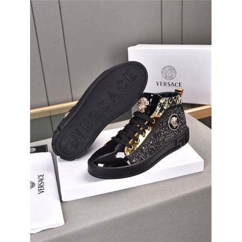 Replica Versace High Tops Shoes For Men #922236 $80.00 USD for Wholesale