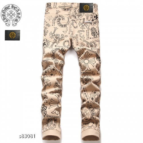 Replica Chrome Hearts Jeans For Men #922262 $48.00 USD for Wholesale