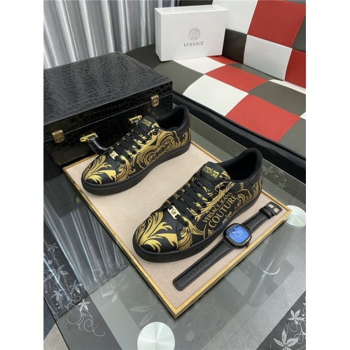 Versace Casual Shoes For Men #922320 $80.00 USD, Wholesale Replica Versace Casual Shoes