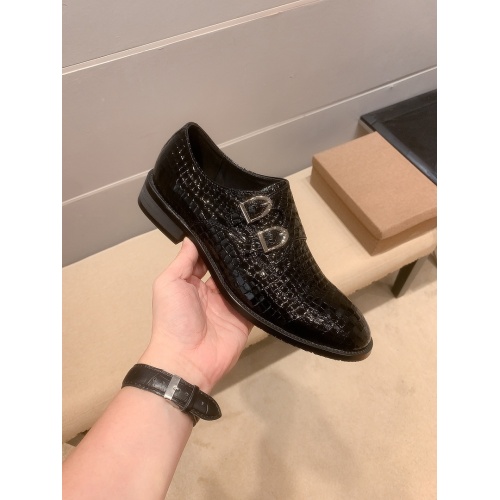 Replica Versace Leather Shoes For Men #922576 $88.00 USD for Wholesale