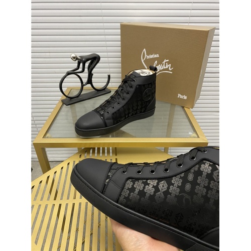 Replica Christian Louboutin High Tops Shoes For Men #922655 $92.00 USD for Wholesale