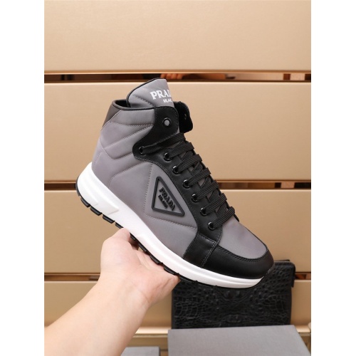 Replica Prada High Tops Shoes For Men #922686 $98.00 USD for Wholesale