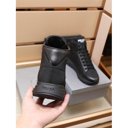 Replica Prada High Tops Shoes For Men #922687 $98.00 USD for Wholesale