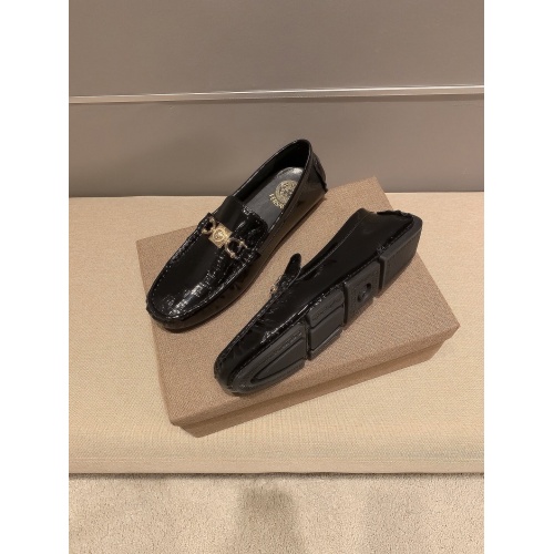 Replica Versace Leather Shoes For Men #922895 $82.00 USD for Wholesale