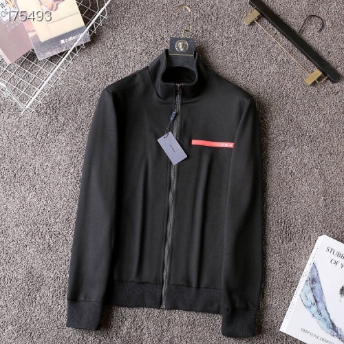 Replica Prada Tracksuits Long Sleeved For Men #922913 $88.00 USD for Wholesale