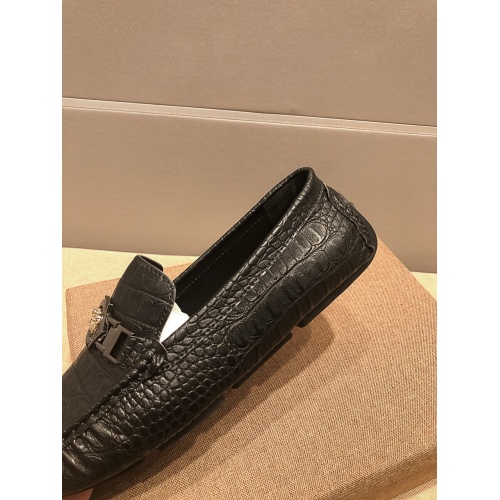 Replica Versace Leather Shoes For Men #922917 $82.00 USD for Wholesale