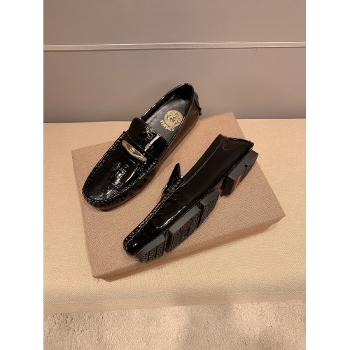Replica Versace Leather Shoes For Men #922922 $82.00 USD for Wholesale
