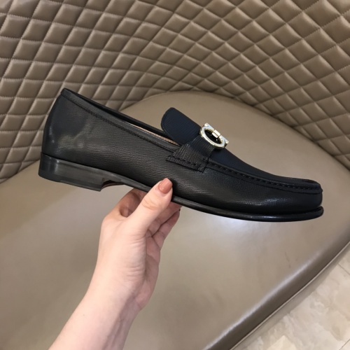 Replica Salvatore Ferragamo Leather Shoes For Men #922952 $162.00 USD for Wholesale