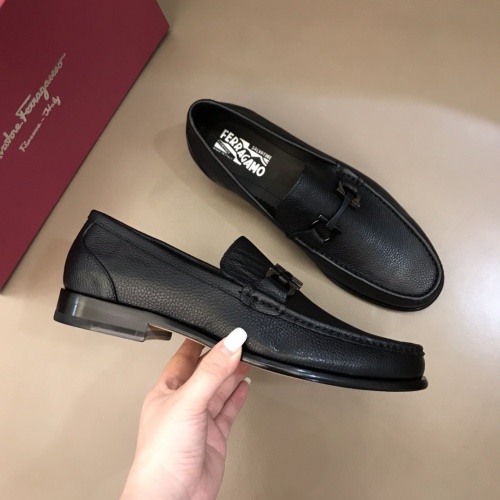 Replica Salvatore Ferragamo Leather Shoes For Men #922954 $162.00 USD for Wholesale