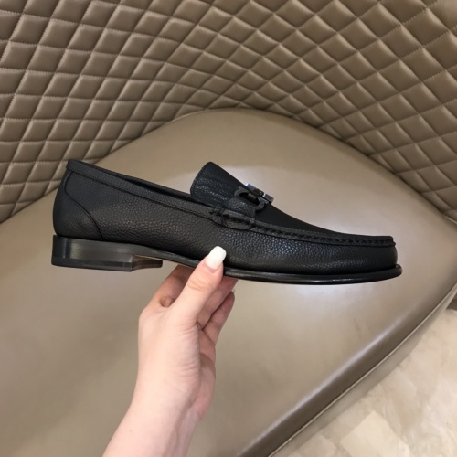 Replica Salvatore Ferragamo Leather Shoes For Men #922954 $162.00 USD for Wholesale