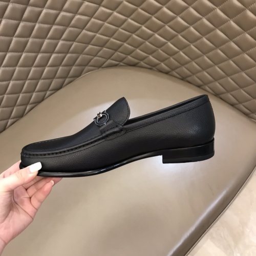 Replica Salvatore Ferragamo Leather Shoes For Men #922955 $162.00 USD for Wholesale