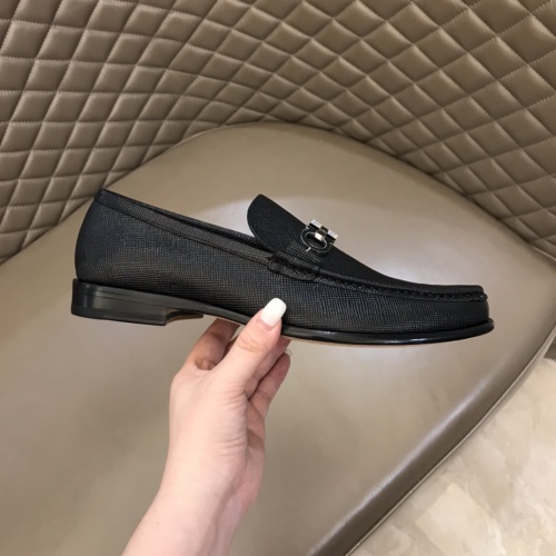 Replica Salvatore Ferragamo Leather Shoes For Men #922956 $162.00 USD for Wholesale