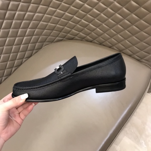 Replica Salvatore Ferragamo Leather Shoes For Men #922956 $162.00 USD for Wholesale