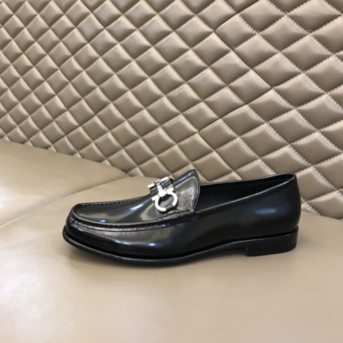 Replica Salvatore Ferragamo Leather Shoes For Men #922957 $162.00 USD for Wholesale