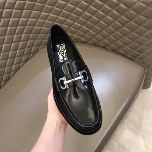 Replica Salvatore Ferragamo Leather Shoes For Men #922957 $162.00 USD for Wholesale