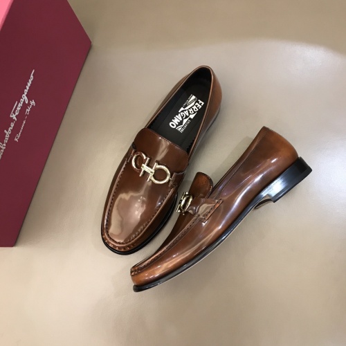 Ferragamo Salvatore FS Leather Shoes For Men #922961