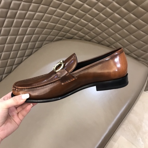 Replica Salvatore Ferragamo Leather Shoes For Men #922961 $162.00 USD for Wholesale