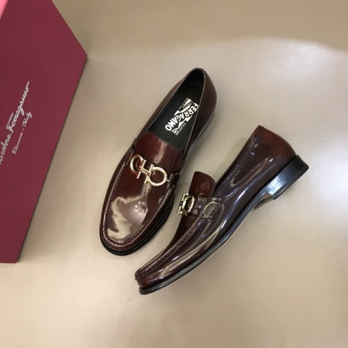 Ferragamo Salvatore FS Leather Shoes For Men #922962