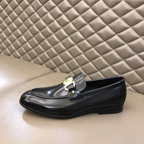 Replica Versace Leather Shoes For Men #922966 $162.00 USD for Wholesale