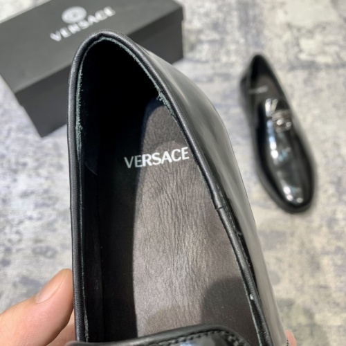 Replica Versace Leather Shoes For Men #922969 $92.00 USD for Wholesale