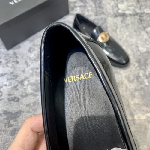 Replica Versace Leather Shoes For Men #922971 $92.00 USD for Wholesale