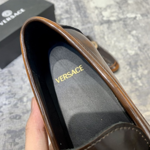 Replica Versace Leather Shoes For Men #922972 $92.00 USD for Wholesale