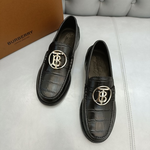 Replica Burberry Leather Shoes For Men #922978 $162.00 USD for Wholesale