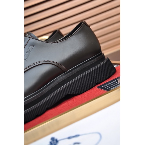 Replica Prada Leather Shoes For Men #922994 $115.00 USD for Wholesale