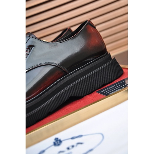 Replica Prada Leather Shoes For Men #922996 $115.00 USD for Wholesale