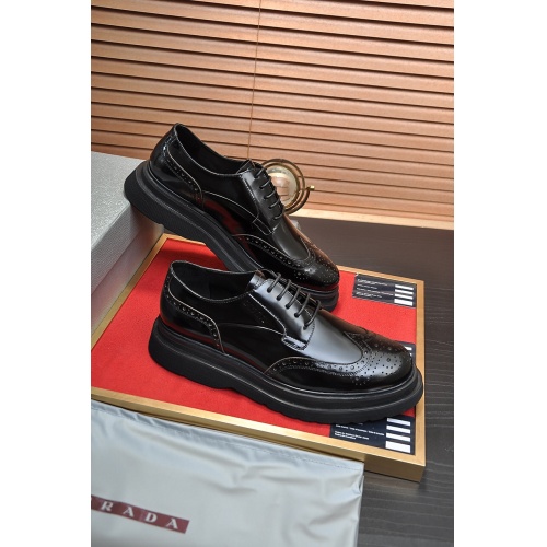 Prada Leather Shoes For Men #922997 $115.00 USD, Wholesale Replica Prada Leather Shoes
