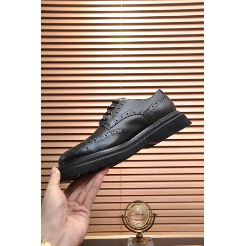 Replica Prada Leather Shoes For Men #923000 $115.00 USD for Wholesale