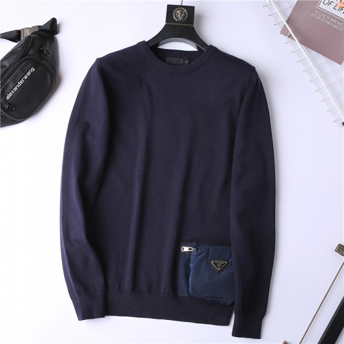 Prada Sweater Long Sleeved For Men #923005 $52.00 USD, Wholesale Replica Prada Sweater