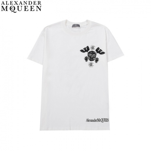 Alexander McQueen T-shirts Short Sleeved For Men #923047 $27.00 USD, Wholesale Replica Alexander McQueen T-shirts