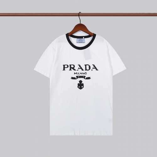 Prada T-Shirts Short Sleeved For Men #923094 $27.00 USD, Wholesale Replica Prada T-Shirts