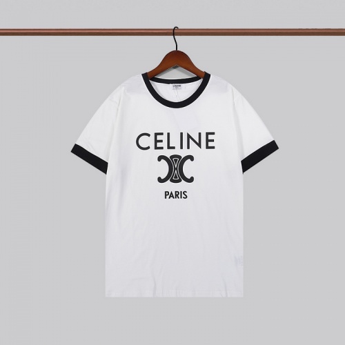 Celine T-Shirts Short Sleeved For Men #923365 $27.00 USD, Wholesale Replica Celine T-Shirts