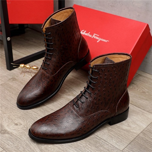 Salvatore Ferragamo Boots For Men #923510 $98.00 USD, Wholesale Replica Salvatore Ferragamo Boots