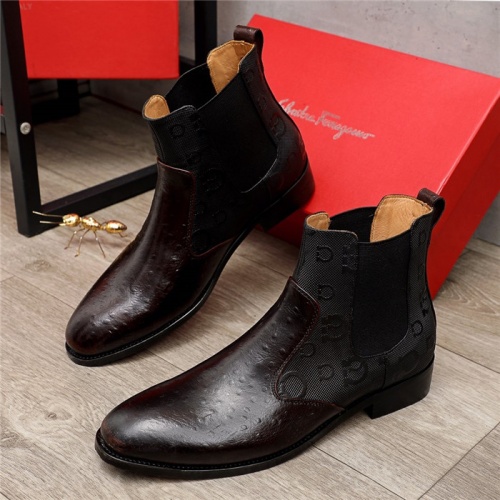 Salvatore Ferragamo Boots For Men #923512 $98.00 USD, Wholesale Replica Salvatore Ferragamo Boots