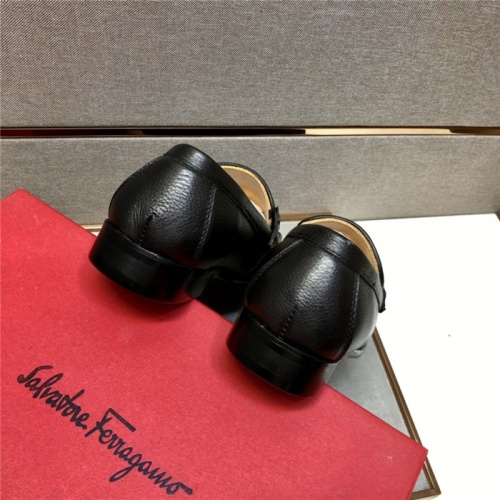 Replica Salvatore Ferragamo Leather Shoes For Men #923534 $88.00 USD for Wholesale