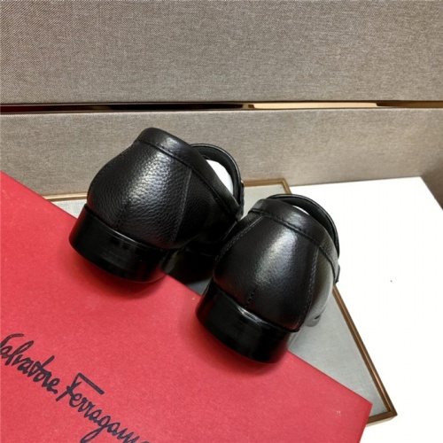 Replica Salvatore Ferragamo Leather Shoes For Men #923535 $88.00 USD for Wholesale