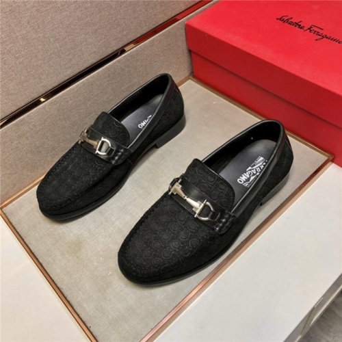 Salvatore Ferragamo Leather Shoes For Men #923536 $88.00 USD, Wholesale Replica Salvatore Ferragamo Leather Shoes