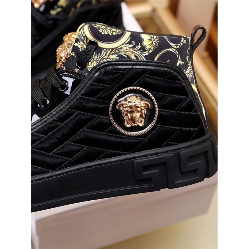 Replica Versace High Tops Shoes For Men #923542 $82.00 USD for Wholesale