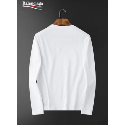 Replica Balenciaga T-Shirts Long Sleeved For Men #923747 $35.00 USD for Wholesale