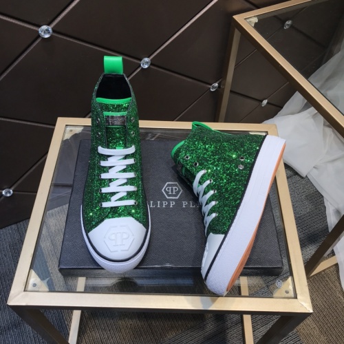 Replica Philipp Plein PP High Tops Shoes For Men #923763 $102.00 USD for Wholesale
