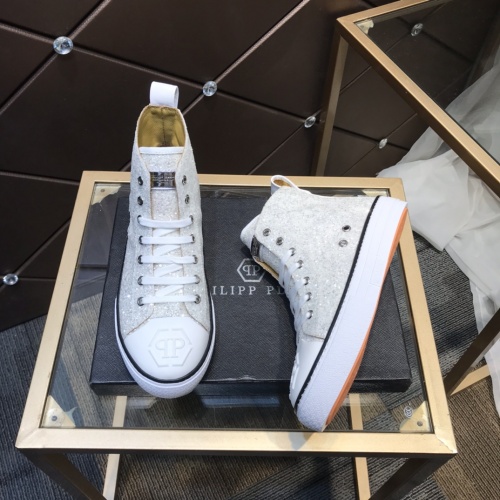 Replica Philipp Plein PP High Tops Shoes For Men #923764 $102.00 USD for Wholesale