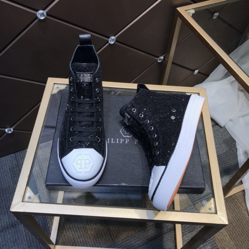Replica Philipp Plein PP High Tops Shoes For Men #923765 $102.00 USD for Wholesale