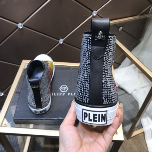 Replica Philipp Plein PP High Tops Shoes For Men #923769 $115.00 USD for Wholesale