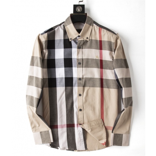 Burberry Shirts Long Sleeved For Men #923951 $34.00 USD, Wholesale Replica Burberry Shirts